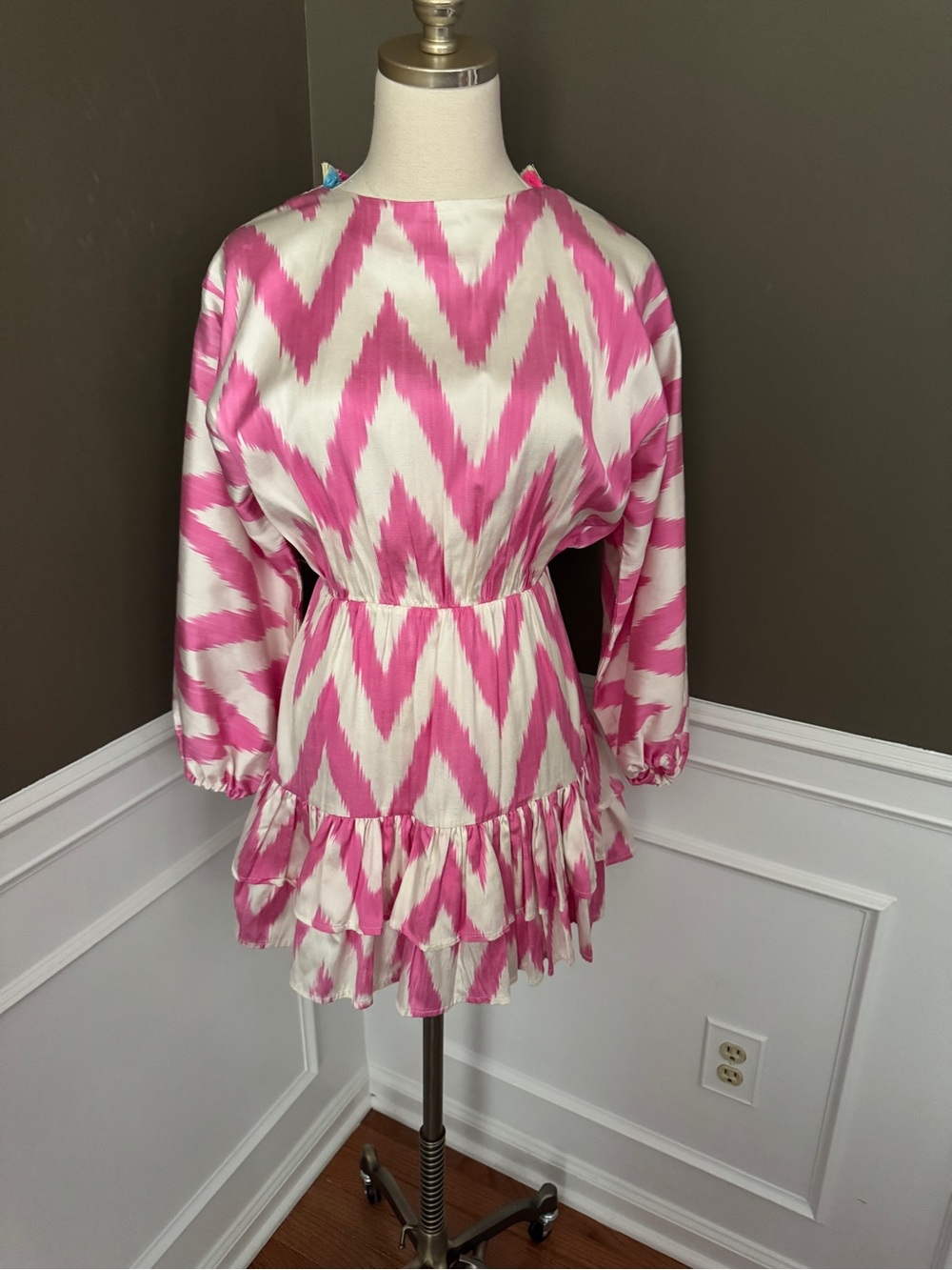 Punicana Colorful Silk Blend Mini Dress. XS.